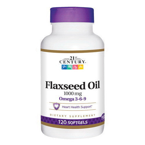 21St Century Flaxseed Oil 1000Mg Softgels - 120 Ea